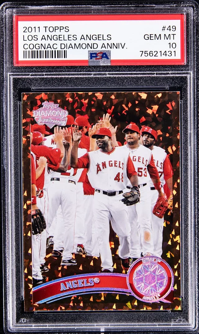 2011 Topps Los Angeles Angels Cognac Diamond Anniversay #49 card image