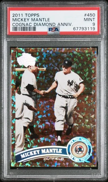 2011 Topps Mickey Mantle Cognac Diamond Anniversary #450 card image
