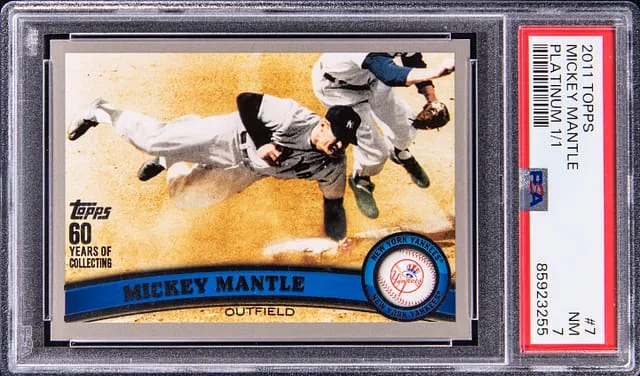 2011 Topps Mickey Mantle Platinum #7 card image