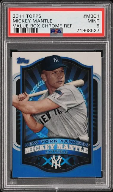 2011 Topps Mickey Mantle Value Box Chrome Refractor #MBC1 card image
