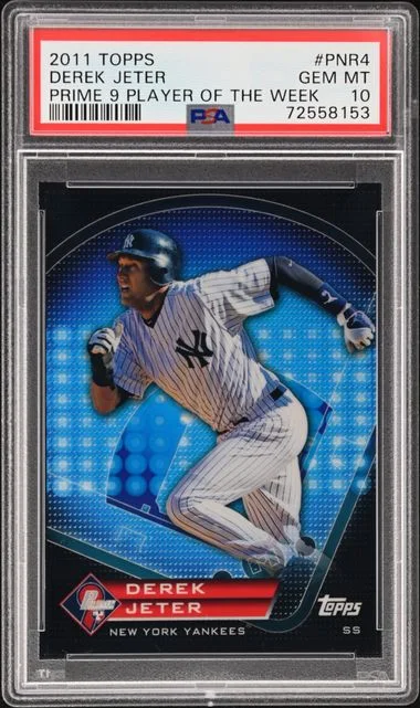 2011 Topps Player Of The Week Pnr4 Derek Jeter Prime #9 card image