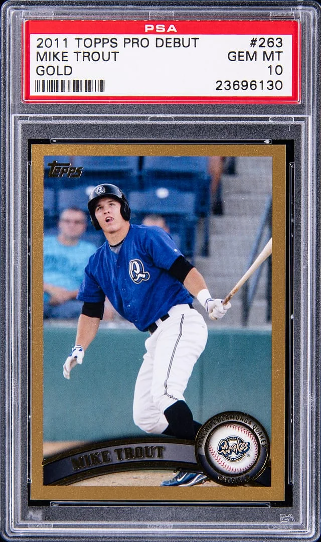2011 Topps Pro Debut Mike Trout Gold #263 card image