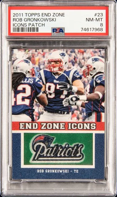 2011 Topps Rob Gronkowski End Zone Icons Patch #EZI-23 card image