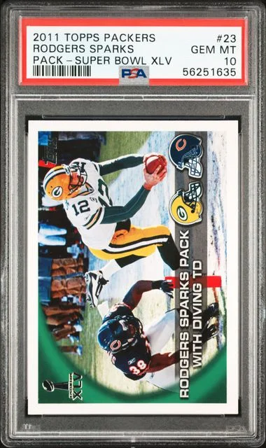 2011 Topps Rodgers Sparks Pack Packers Super Bowl XLV #23 card image