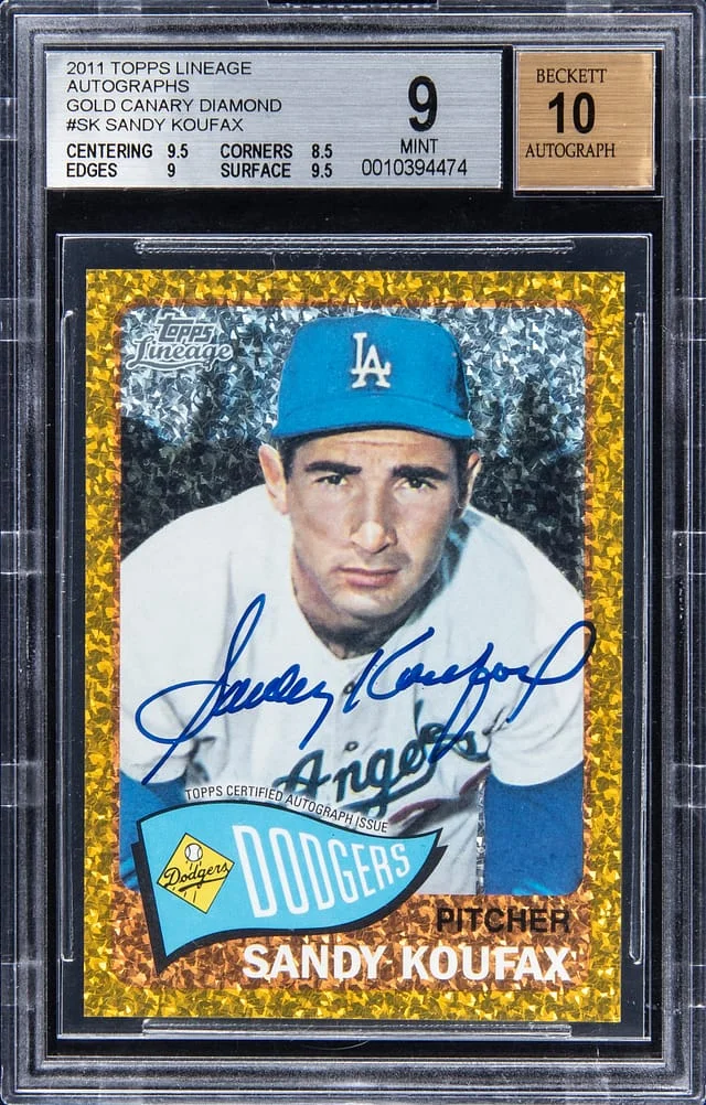 2011 Topps Sandy Koufax Lineage Autograph #300 card image