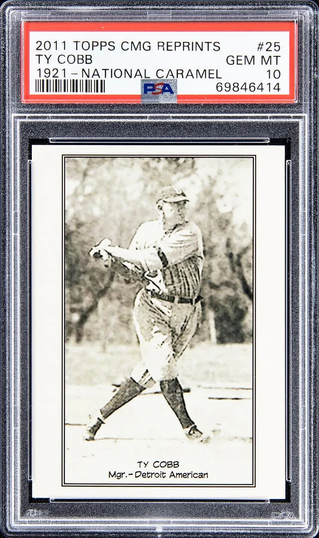 2011 Topps Ty Cobb CMG Reprints 1921 National Caramel #25 card image