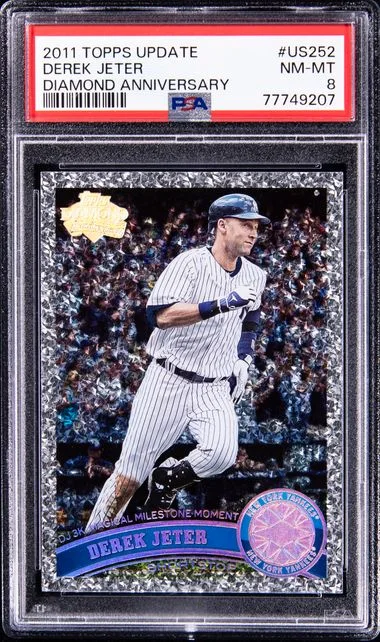2011 Topps Update Derek Jeter Diamond Anniversary #Us252 card image