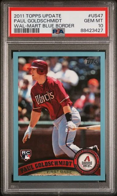 2011 Topps Update Paul Goldschmidt Wal-Mart Blue Border #US47 card image