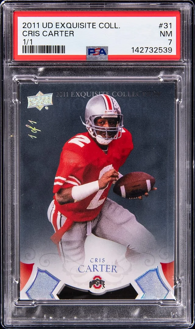 2011 Upper Deck Exquisite Collection Cris Carter #31 card image