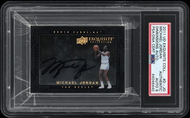 2011 Upper Deck Exquisite Collection Michael Jordan Dimensions Autograph #D-JO card image