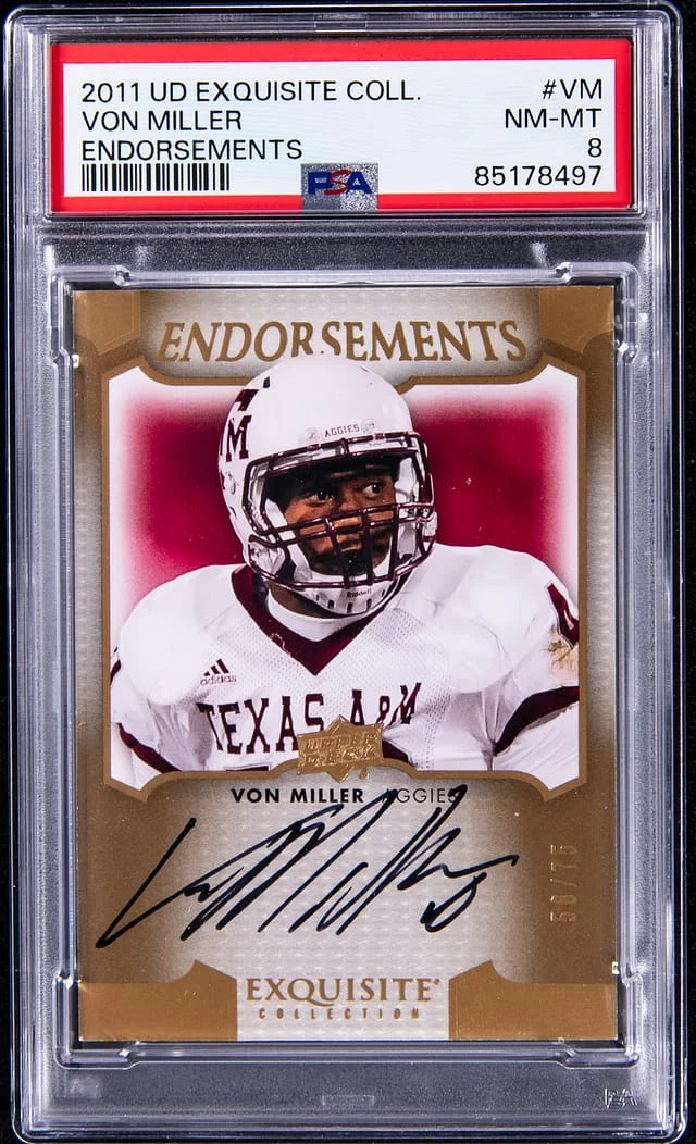 2011 Upper Deck Exquisite Collection Von Miller Endorsements #VM card image