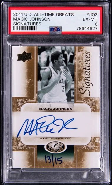 2011 Upper Deck Magic Johnson All-Time Greats Signatures #Jo3 card image