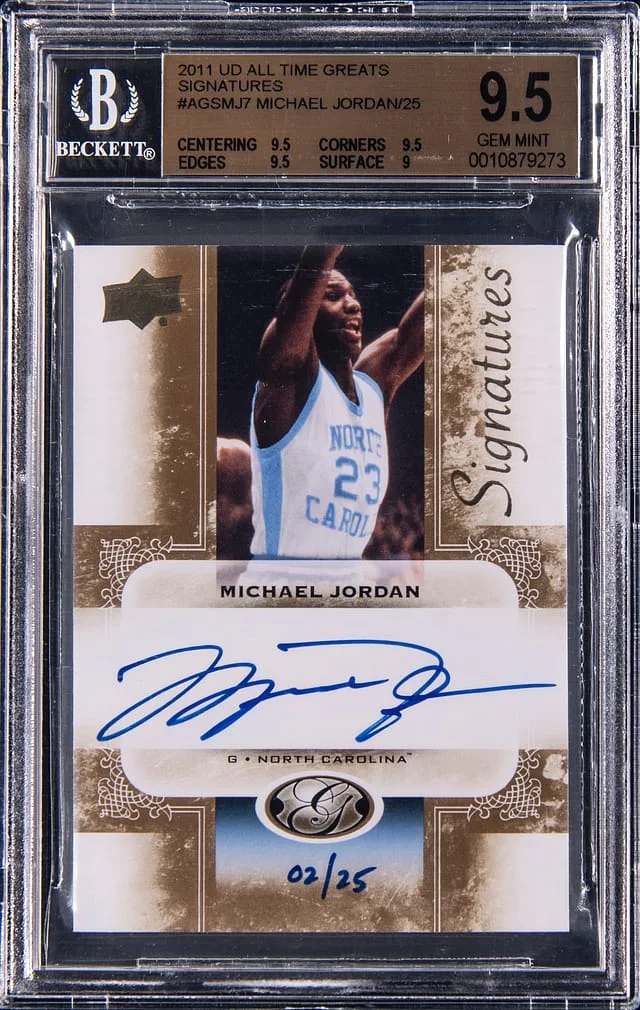 2011 Upper Deck Michael Jordan All Time Greats Signatures #AGS-MJ7 card image