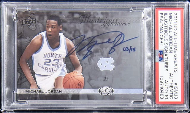 2011 Upper Deck Michael Jordan All-Time Greats Illustrious Signatures #IS-MJ3 card image