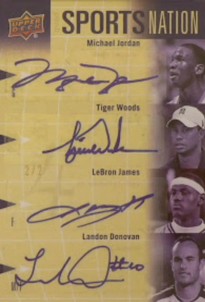 2011 Upper Deck World of Sports Lebron James Quad Autographs #SN-JWJD card image