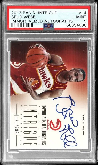 2012-12 Panini Spud Webb Intrigue Immortalized Autographs #14 card image