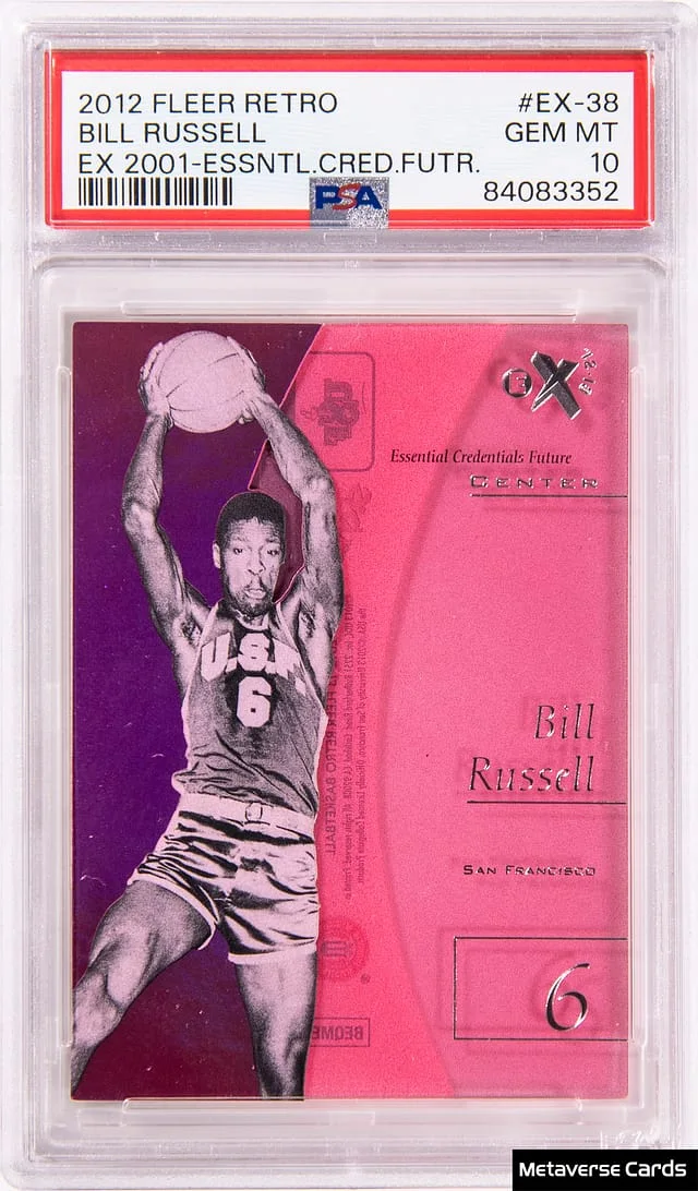 2012-13 Fleer Retro Bill Russell E-X2001 Essential Credentials Future #EX-38 card image