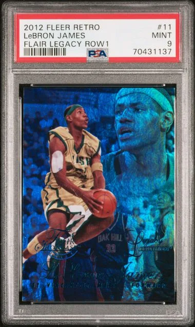 2012-13 Fleer Retro LeBron James Flair Legacy Row 1 #11 card image