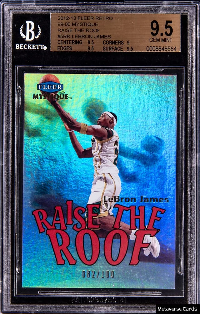 2012-13 Fleer Retro LeBron James 99-00 Mystique Raise The Roof #5RR card image