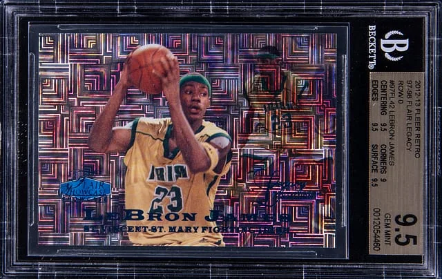 2012-13 Fleer Retro LeBron James 97-98 Flair Legacy Row 0 #97FL42 card image