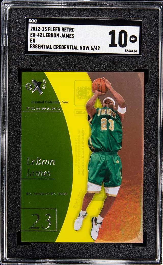 2012-13 Fleer Retro LeBron James Essential Credential Now #EX-42 card image