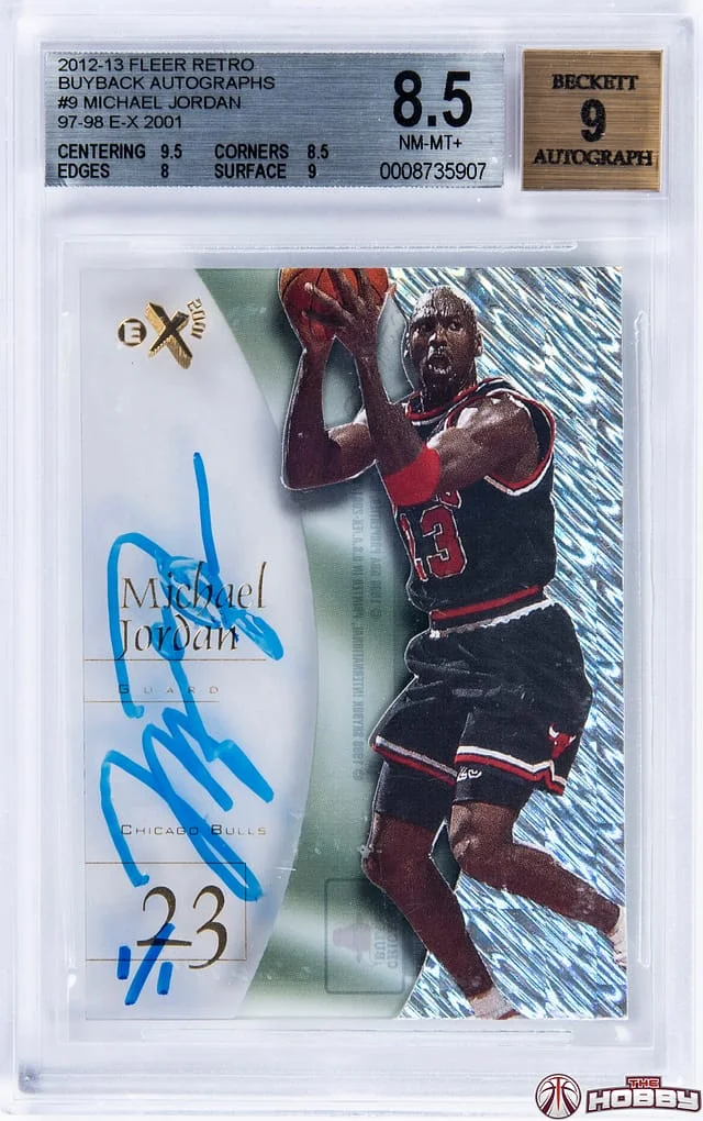 2012-13 Fleer Retro Michael Jordan Buyback Autographs '97-98 E-X2001 #6 card image