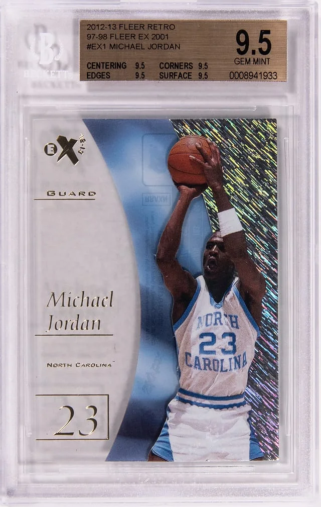 2012-13 Fleer Retro Michael Jordan 97-98 Fleer EX 2001 #EX-1 card image