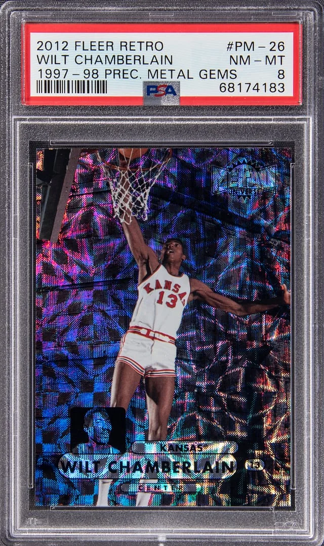 2012-13 Fleer Retro Wilt Chamberlain 1997-98 Precious Metal Gems (PMG) #97PM-26 card image