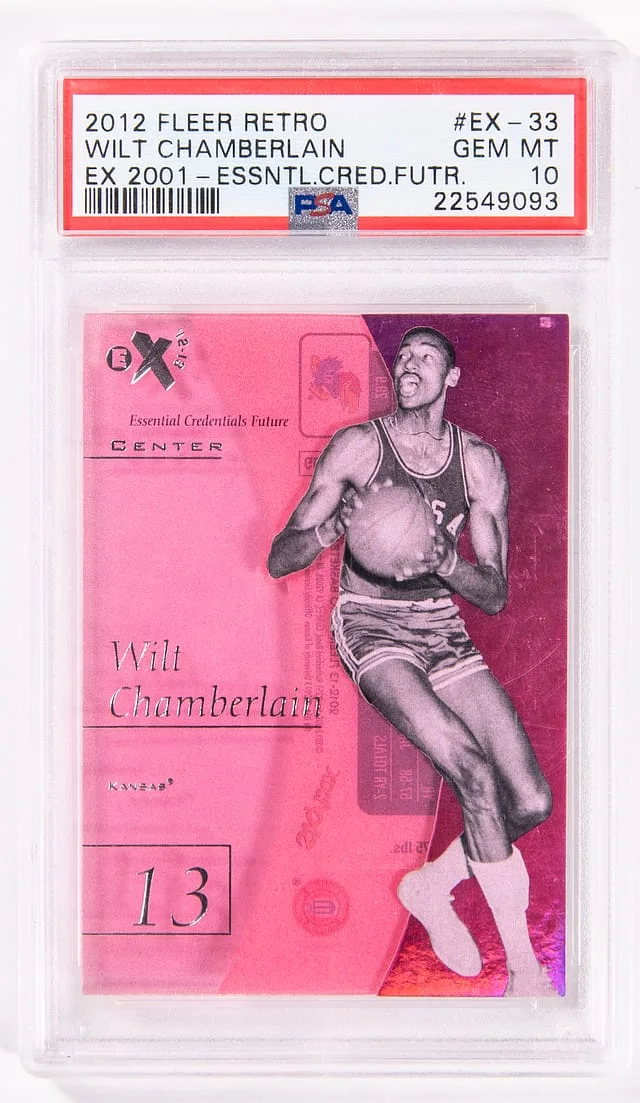 2012-13 Fleer Retro Wilt Chamberlain EX 2001 Essential Credentials Future #EX-33 card image