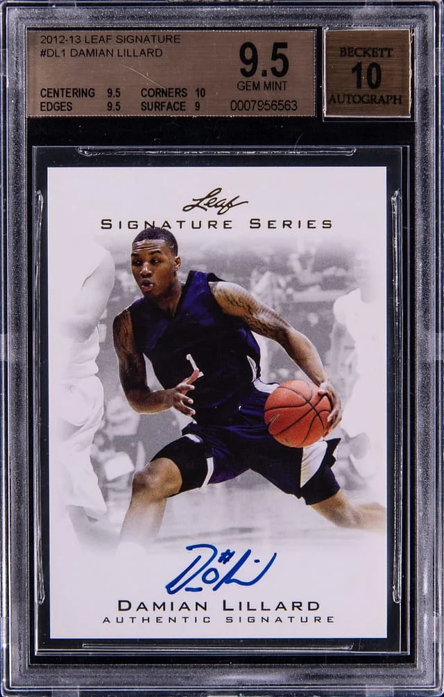 2012-13 Leaf Damian Lillard Signature #DL1 card image