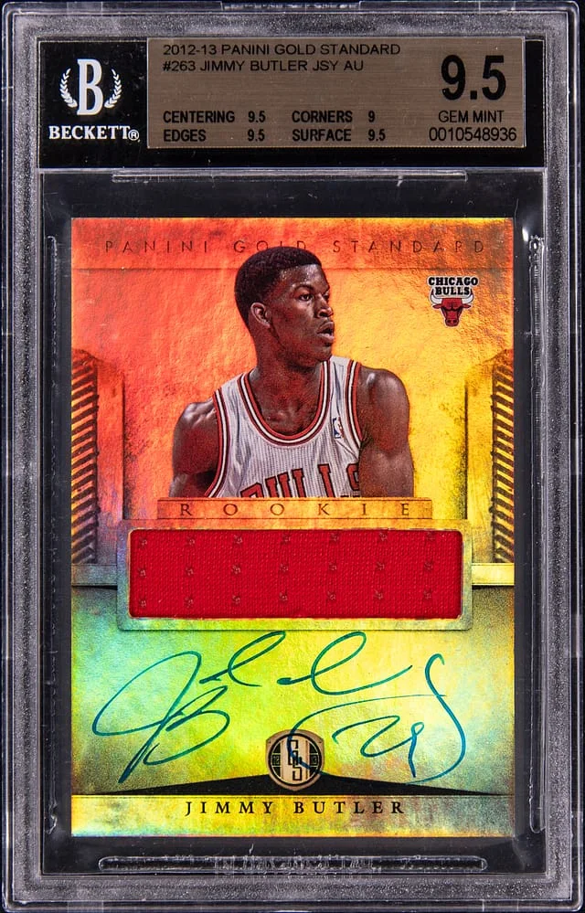 2012-13 Panin Gold Standard Patch Autographs Jimmy Butler #263 card image