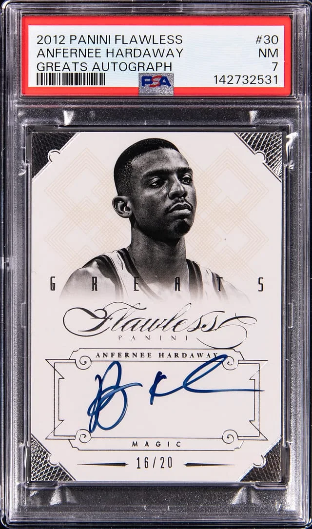 2012-13 Panini Anfernee Hardway Flawlesss Great Autograph #30 card image