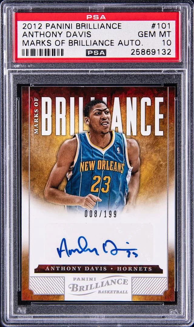 2012-13 Panini Anthony Davis Brilliance Marks of Brilliance Autograph #101 card image
