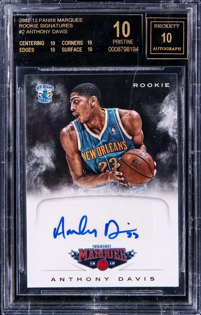 2012-13 Panini Anthony Davis Marquee Signatures #2 card image