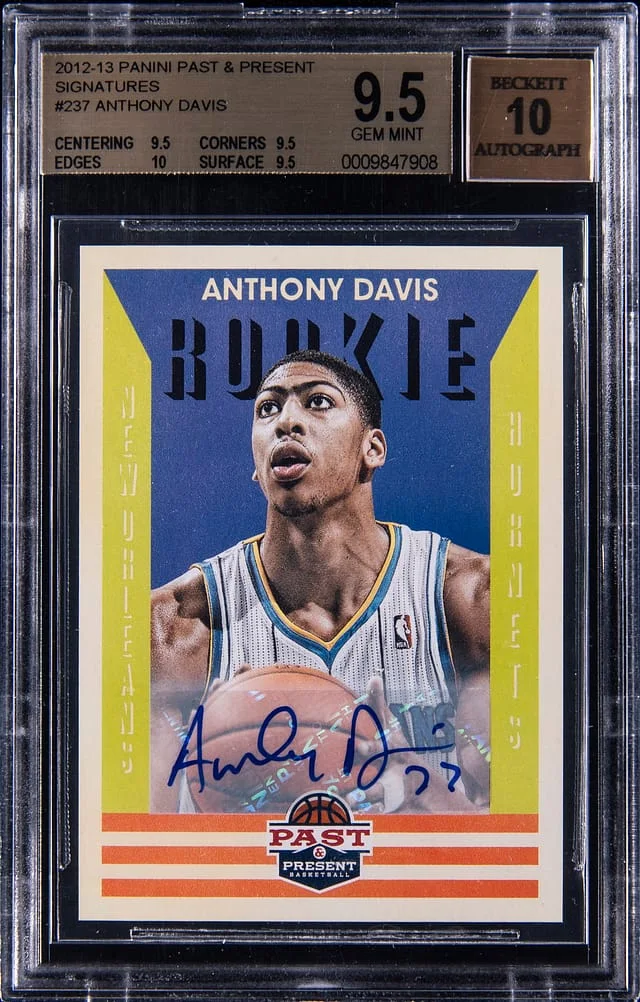2012-13 Panini Anthony Davis Past & Present Signatures #237 card image
