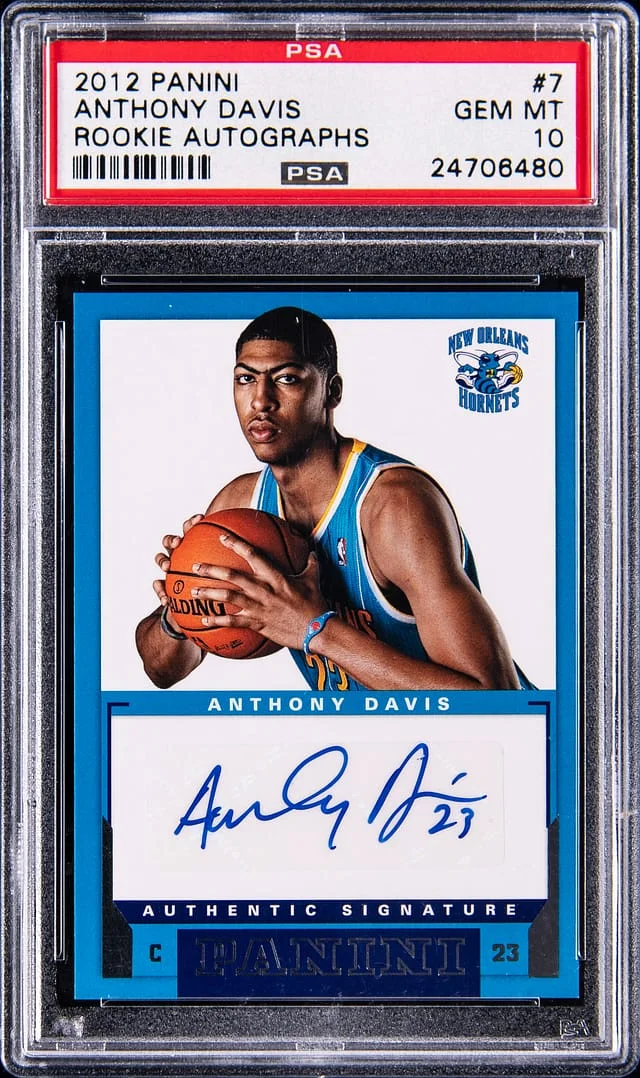 2012-13 Panini Anthony Davis Autograph #7 card image