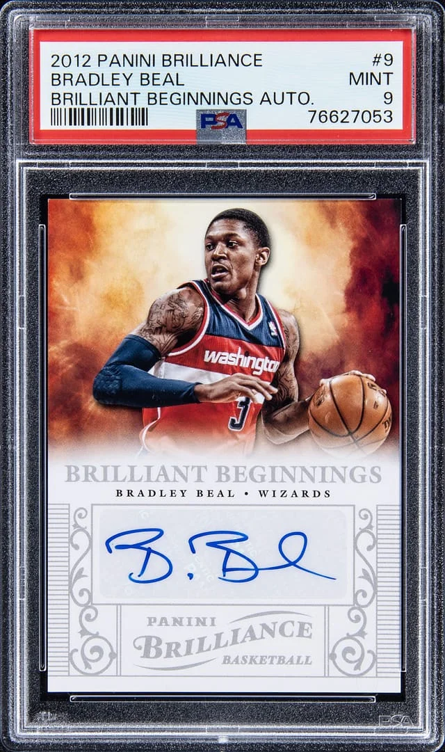 2012-13 Panini Bradley Beal Brilliance Brilliant Beginnings Autograph #9 card image