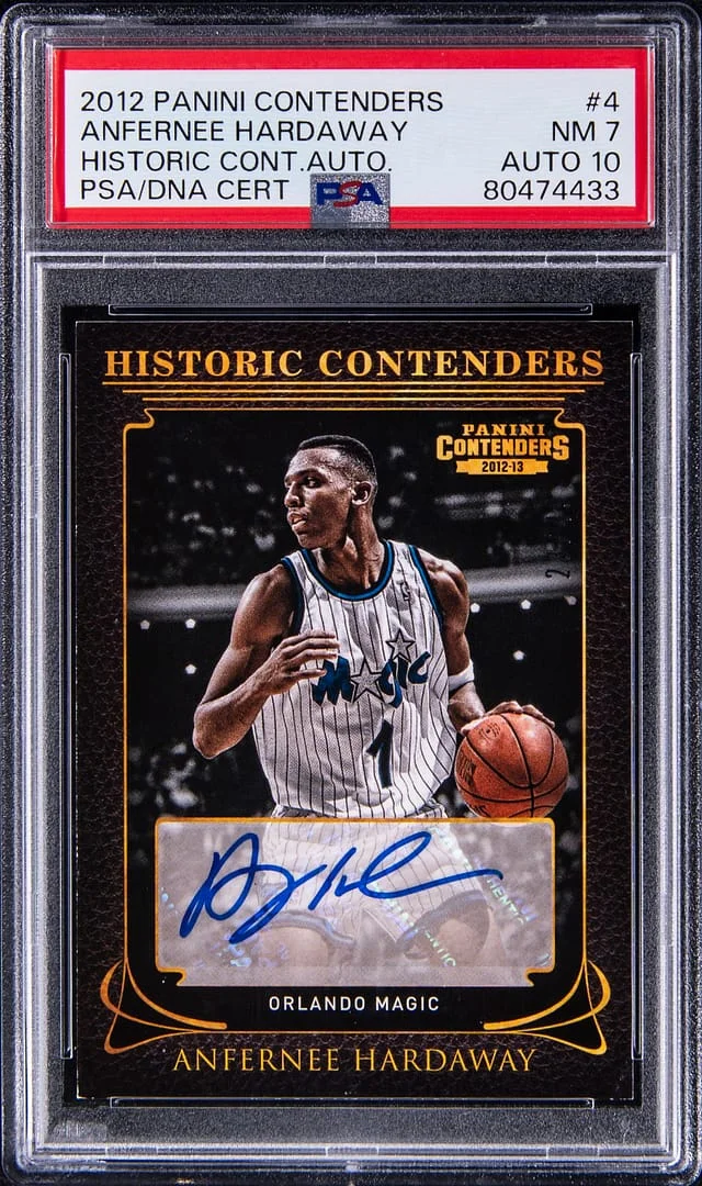 2012-13 Panini Contenders Anfernee Hardaway Historic Contenders Autographs #4 card image