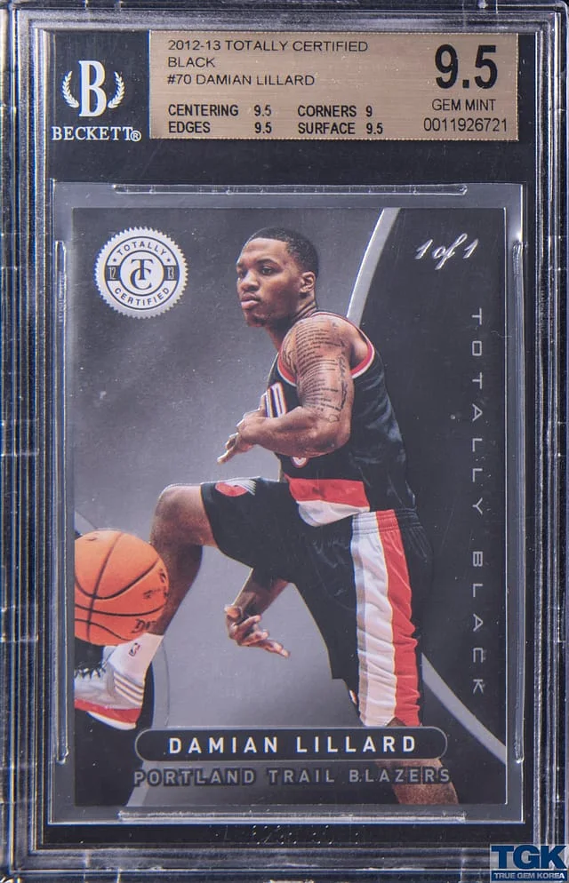 2012-13 Panini Damian Lillard Totally Certified Black #70 card image