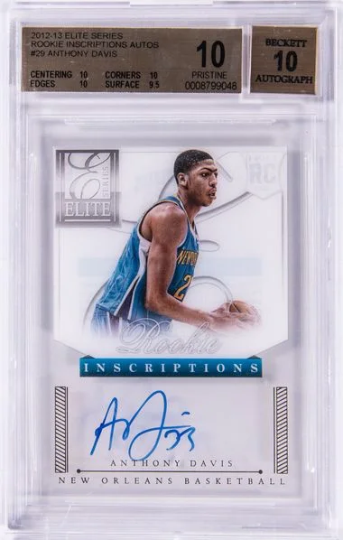 2012-13 Panini Elite Anthony Davis Series Inscriptions Autos #29 card image