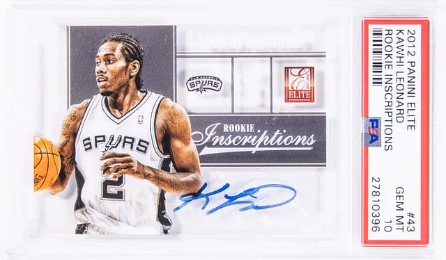 2012-13 Panini Elite Kawhi Leonard Rookies Inscriptions #43 card image