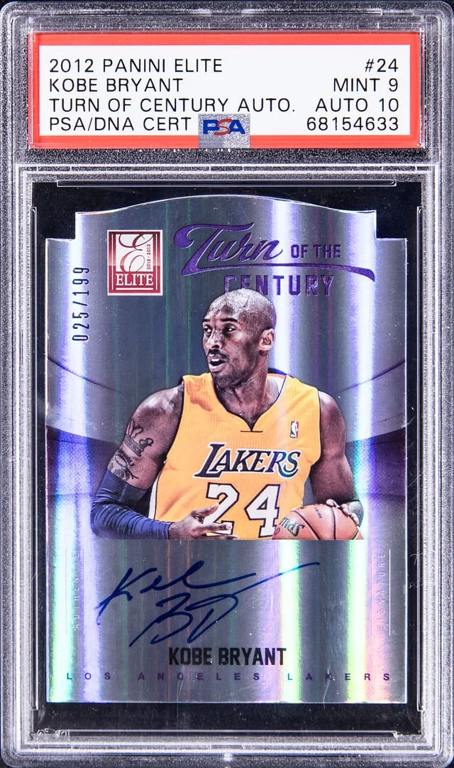 2012-13 Panini Elite Kobe Bryant Turn of The Century Autograph #24 card image