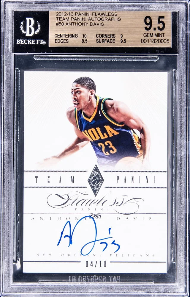 2012-13 Panini Flawless Anthony Davis Team Panini Autographs #50 card image