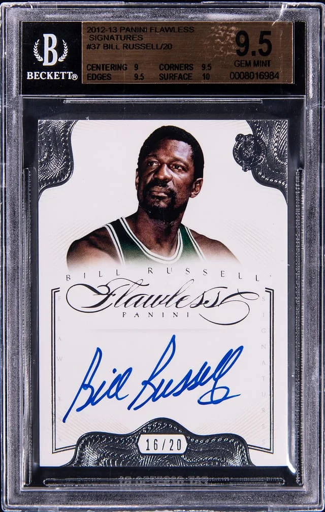 2012-13 Panini Flawless Bill Russell Signatures #37 card image