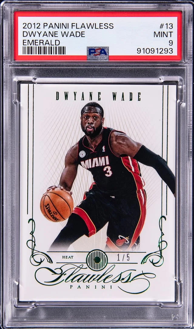 2012-13 Panini Flawless Dwyane Wade Emerald #13 card image
