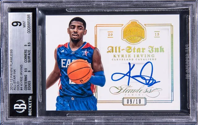 2012-13 Panini Flawless Ink Gold Kyrie Irving All-Star #no-number card image