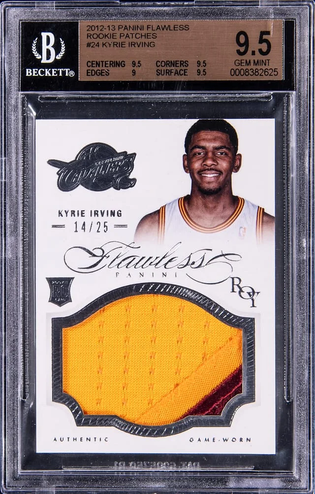 2012-13 Panini Flawless Kyrie Irving Patches #24 card image