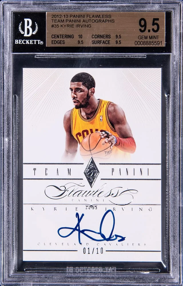 2012-13 Panini Flawless Kyrie Irving Team Panini Autographs #35 card image