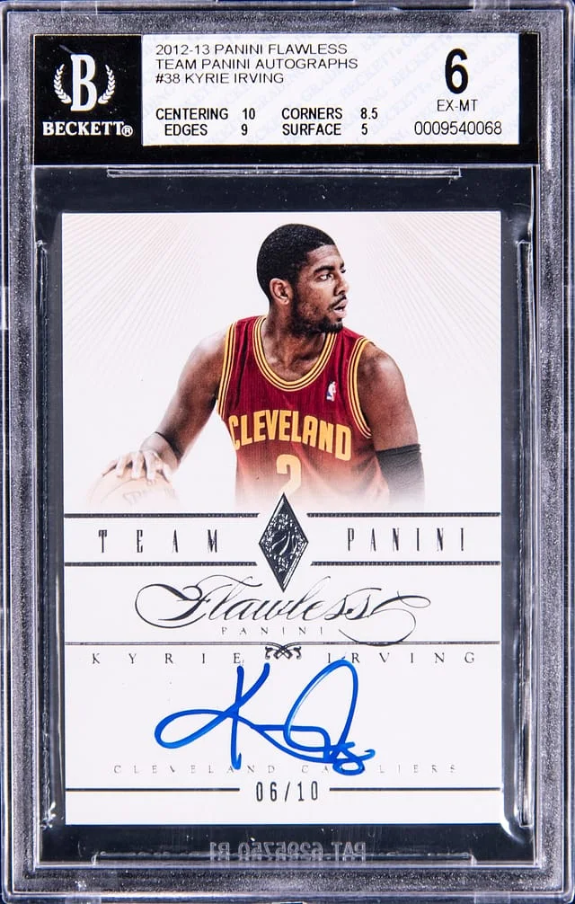 2012-13 Panini Flawless Kyrie Irving Team Panini Autographs Emerald #38 card image