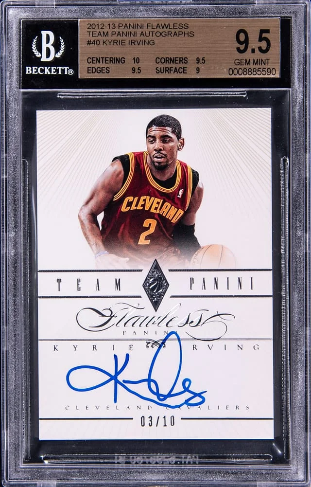 2012-13 Panini Flawless Kyrie Irving Team Panini Autographs #40 card image